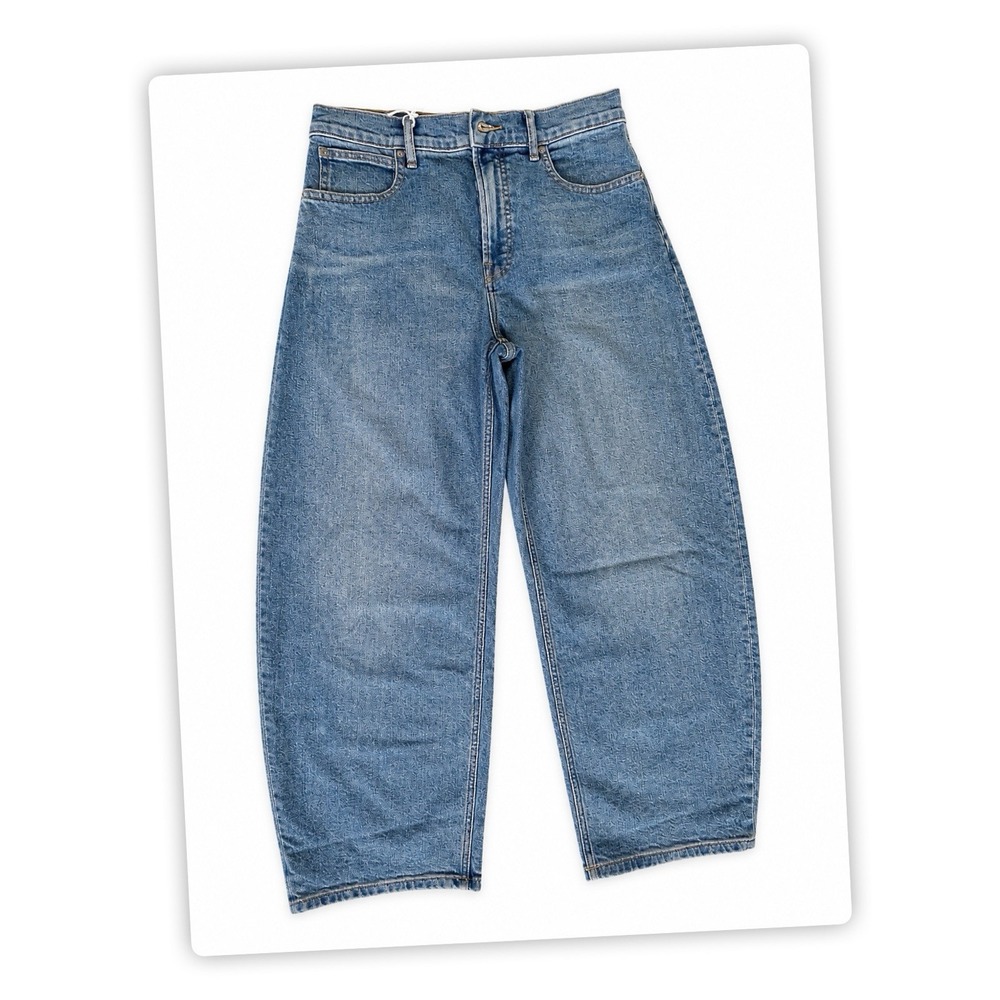 Everlane The Way-High Curve Jean 29R NWT Blue High Rise Wide Leg Crop